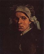 Vincent Van Gogh Head of a Peasant Woman with White Cap (nn04) oil